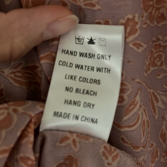 Dress Forum UO Babydoll Pink Floral Blouse Women’s Small - Picture 8 of 11